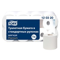 Бумага туалетная TORK PREMIUM, спайка 8 рулонов по 23 метра (Система T4) 2-слойная, белая 127835